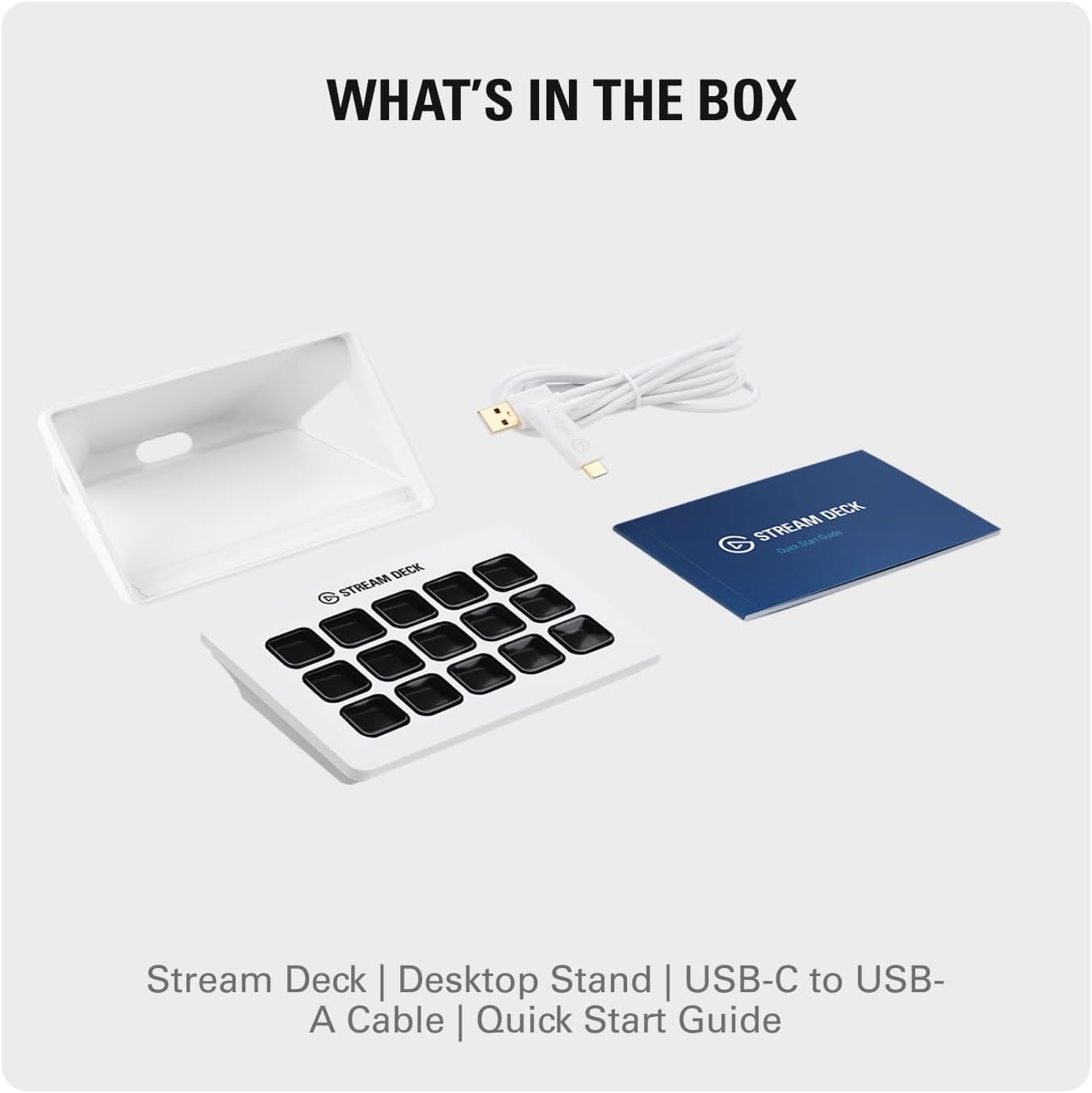 Elgato Stream Deck MK.2 White – Studio Controller, 15 macro keys, trigger actions in apps and software like OBS, Twitch, YouTube and more, works with Mac and PC