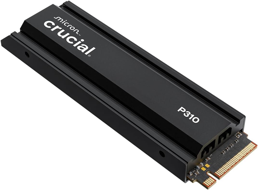 Crucial P310 4TB PS5 SSD M.2 NVMe PCIe Gen4 with Heatsink, Up to 7100MB/s, Compatible with PlayStation 5, Desktop PC, Internal Solid State Drive - CT4000P310SSD5-01