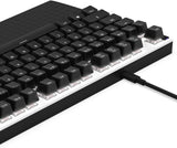 NZXT Function TKL Mechanical PC Gaming Keyboard - Illuminated - Linear RGB Switches - MX Compatible Switches - Hot Swap - Durable Aluminum Top Plate - Gaming Keyboard UK | EN (QWERTY) White