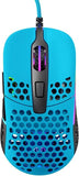 Xtrfy M42 RGB, Ultra-Light Wired Gaming Mouse, Cutting-Edge Pixart 3389 Sensor, Modular Casing (2 Sizes incl.) Adjustable RGB Lighting, Miami Blue Edition