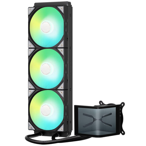 TRYX Panorama SE 360 | 360mm AIO Black, 6.5" Curved AMOLED Display, Asetek Pump, 280W TDP, ARGB Fans, for Intel LGA 1851/1700/1200/115X & AMD AM5/AM4