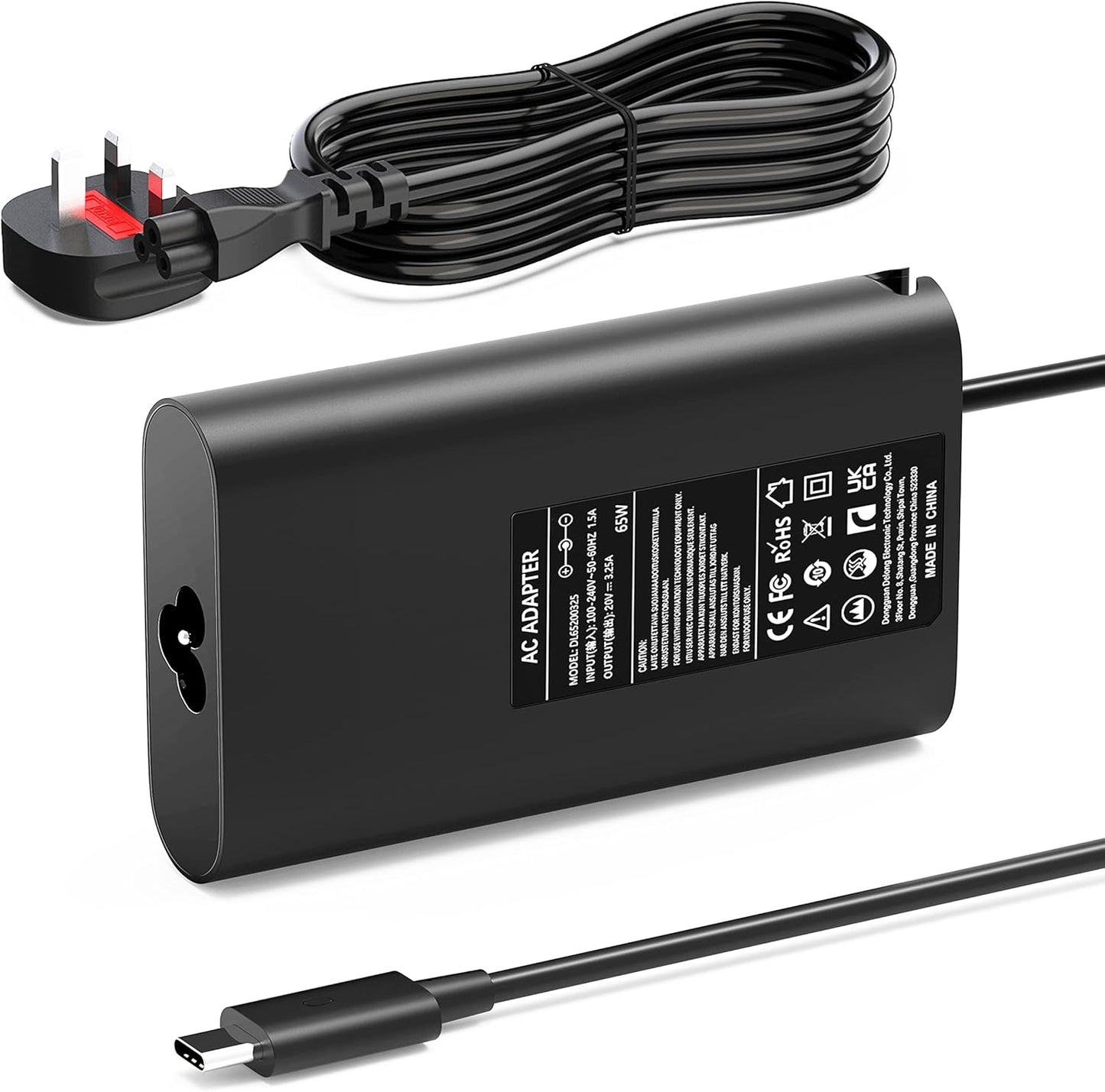 65W USB C Laptop Charger Compatible with HP Spectre X360, Elitebook x360 1030 1040 G3 G4, Chromebook, ProBook 430 450 G5 G6, Envy, Elite x2, Split x2 Type C Travel Power Supply Adapter