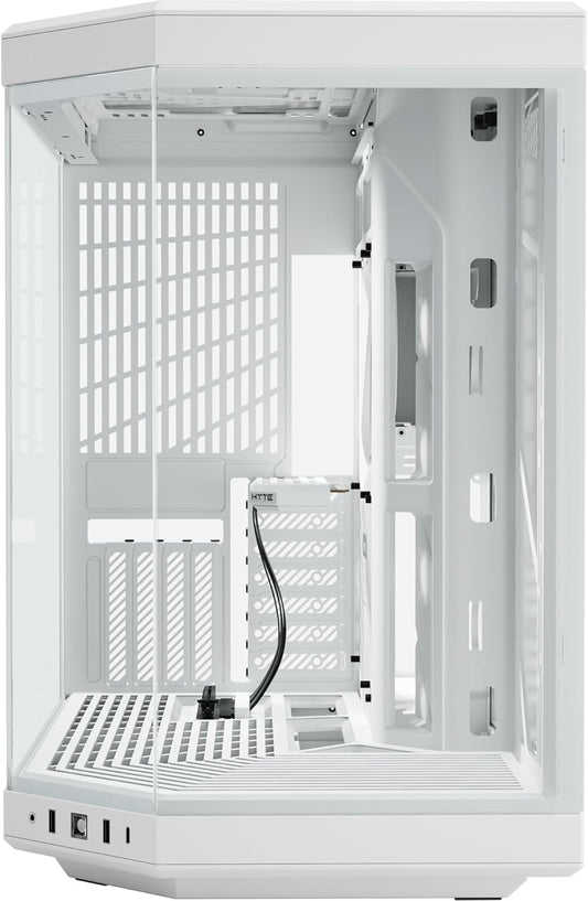HYTE Y70 Snow White Mid-Tower Tempered Glass PC Gaming Case