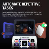 Elgato Stream Deck MK.2 White – Studio Controller, 15 macro keys, trigger actions in apps and software like OBS, Twitch, YouTube and more, works with Mac and PC
