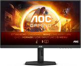 AOC Gaming Q27G4XD- 27 Inch QHD Monitor, 180Hz, IPS, 1ms GtG, FreeSync, Gsync compatible, Speakers, HDR4000, Game Modes, Height Adjust ( HDMI 2.0 / DisplayPort 1.4)