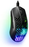 SteelSeries Aerox 3 Wireless - Super Light Wireless Gaming Mouse - 18,000 CPI TrueMove Air Optical Sensor - 200 Hour Battery Life - Black