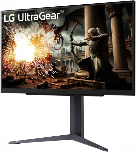 LG UltraGear Gaming Monitor 27GS75QN, 27 inch, 1440p, 180Hz, 1ms Response Time, IPS Display, HDR 10, NVIDIA G-Sync compatible & AMD FreeSync, Smart Energy Saving, DisplayPort, HDMI