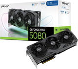 PNY NVIDIA GeForce RTX 5080 16GB Overclocked Triple Fan Blackwell Graphics Card