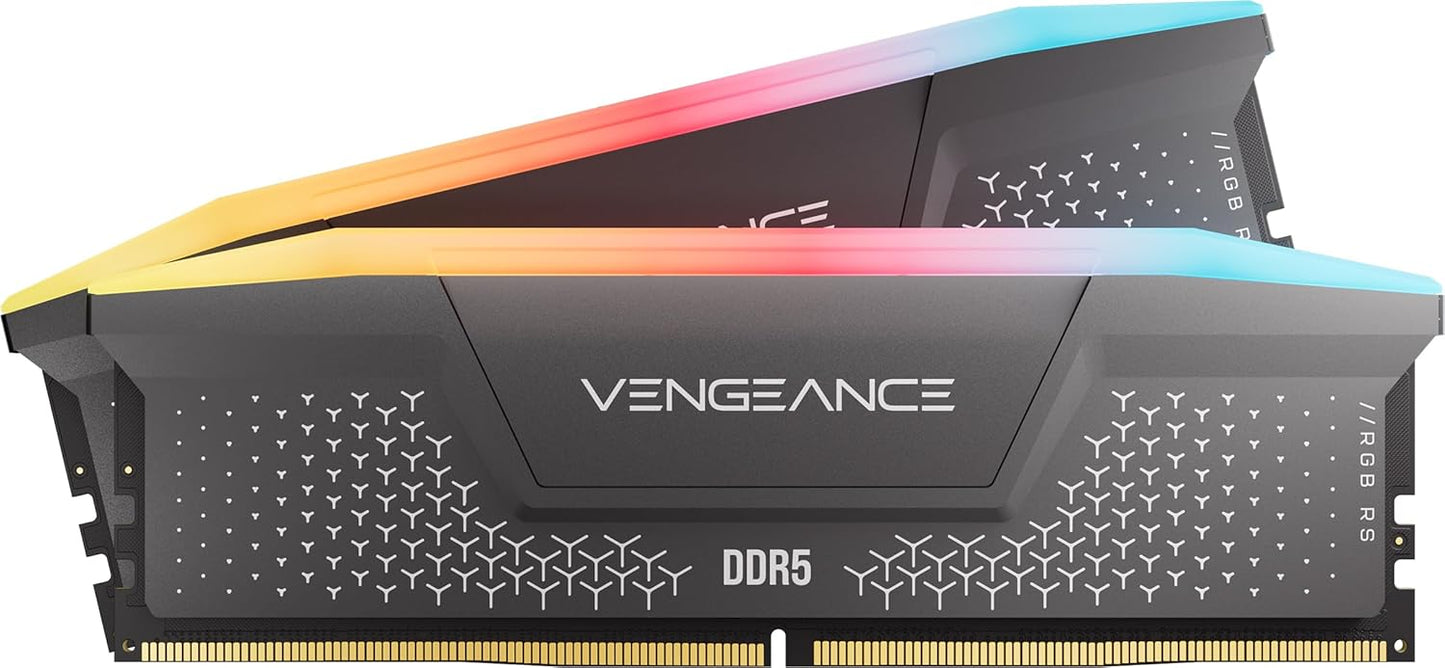 CORSAIR VENGEANCE RGB RS DDR5 32GB (2 x 16GB) Up To 6000MHz AMD INTEL RAM