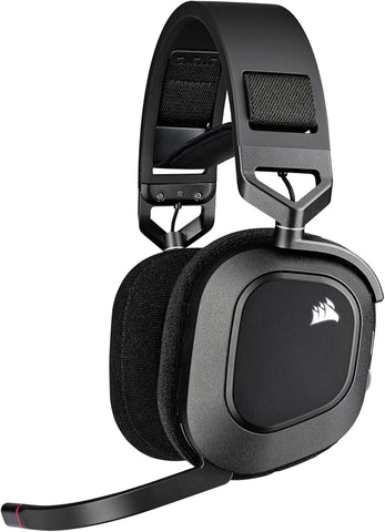 CORSAIR HS80 RGB WIRELESS Multiplatform Gaming Headset – Dolby Atmos – Omni-Directional Microphone – iCUE Compatible – PC, Mac, PS5, PS4 – Carbon