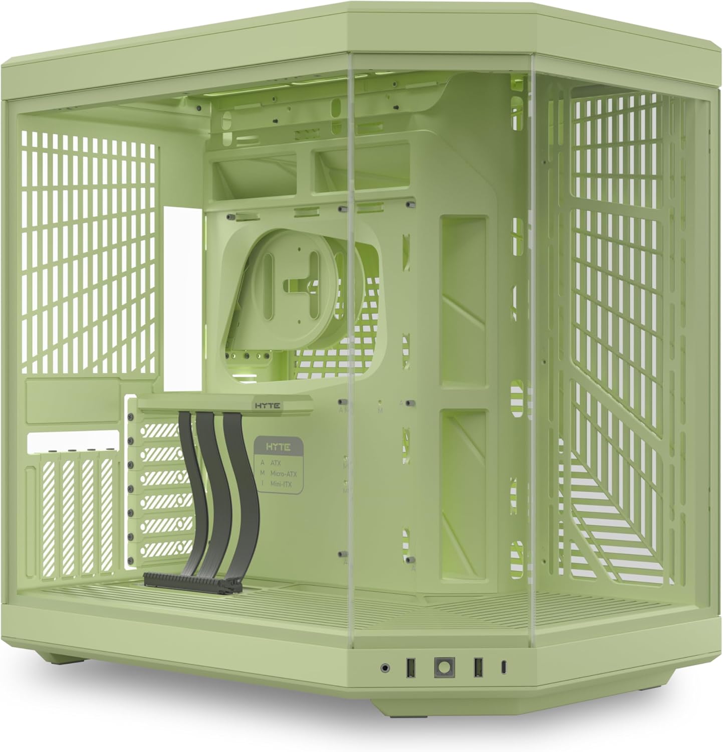 Hyte Y70 Mid-Tower ATX Gaming PC Desktop Case - Panoramic Tempered Gla ...