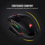 CORSAIR DARK CORE RGB PRO SE Wireless FPS/MOBA Gaming Mouse with Qi Wireless Charging - 18,000 DPI - 8 Programmable Buttons - Sub-1ms Wireless - iCUE Compatible - PC, Mac, PS5, PS4, Xbox - Black