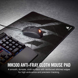 Corsair MM300 PRO Premium Spill-Proof, Stain-Resistant Cloth Gaming Mouse Pad (93 x 30 cm Surface, Micro-Weave Fabric, 3 mm Thick Plush Rubber, Durable Anti-Fray Edges) Extended, Black/Grey