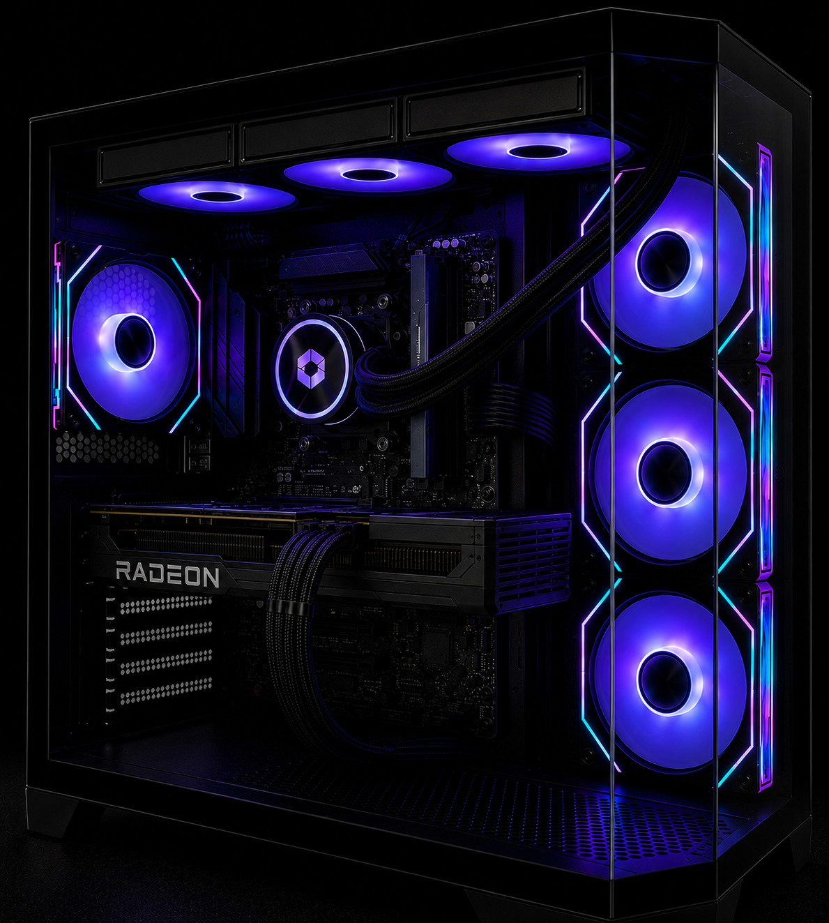 AMD 7500x3d, 9070 XT Gaming PC (Ready to go, NEW) – Lightning Computers