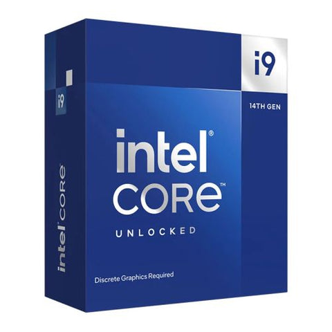 Intel Core i9-14900KF CPU, 1700, 3.2 GHz (6.0 Turbo), 24-Core, 125W (253W Turbo), 10nm, 36MB Cache, Overclockable, Raptor Lake Refresh, No Graphics, NO HEATSINK/FAN