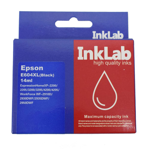 InkLab 604 Epson Compatible Black Replacement Ink