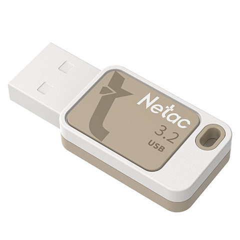 Netac 512GB USB 3.2 Memory Pen, UA31, Key Ring, Desert Yellow