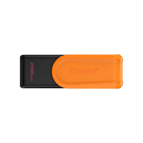 Kingston DataTraveler Exodia S DTXS/256GB USB Flash Drive, 256GB, USB 3.2, Black/Orange, Swivel Cap Design