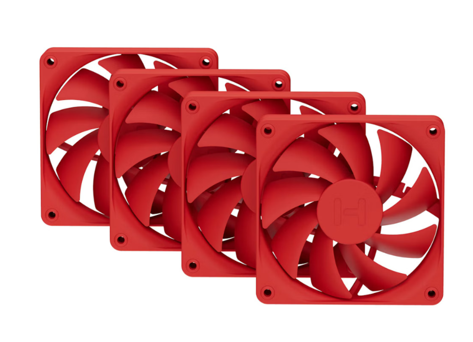 HYTE FA12 120mm PWM Fan 4 Pack - Wild Cherry