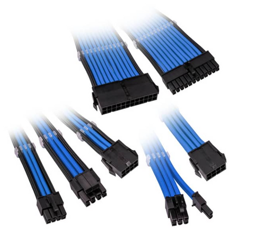 Kolink Core Adept Braided Cable Extension Kit - Regal Blue