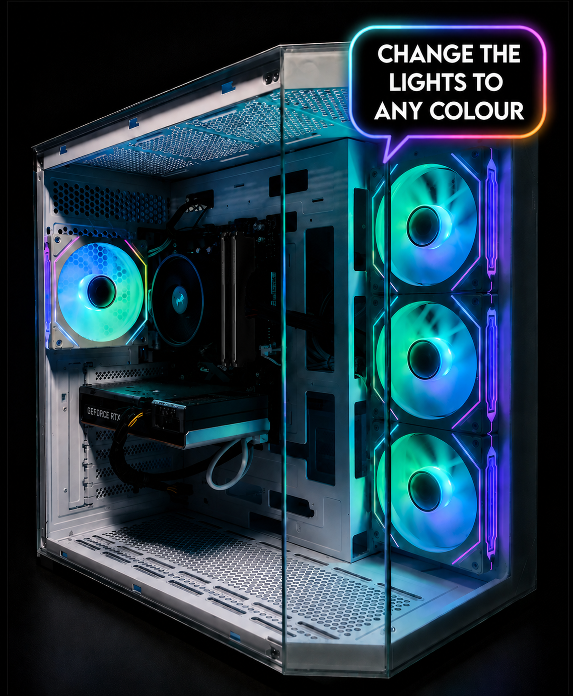 Ryzen 5 5500, RTX 5060 Gaming PC WHITE (Ready to Go, New)