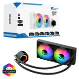 Edge Black ARGB All-In-One 240mm Intel and AMD CPU Infinity Watercooler