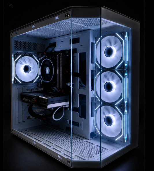 Ryzen 5 5500, RTX 5060 Gaming PC WHITE (Ready to Go, New)