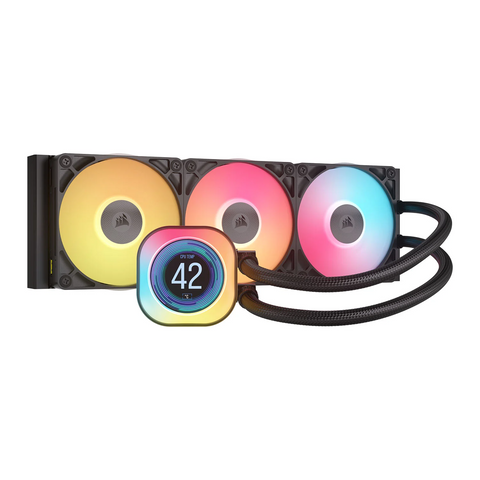 Refurbished Corsair iCUE LINK TITAN 360 RX LCD 360mm Intel/AMD Black CPU Liquid Cooler