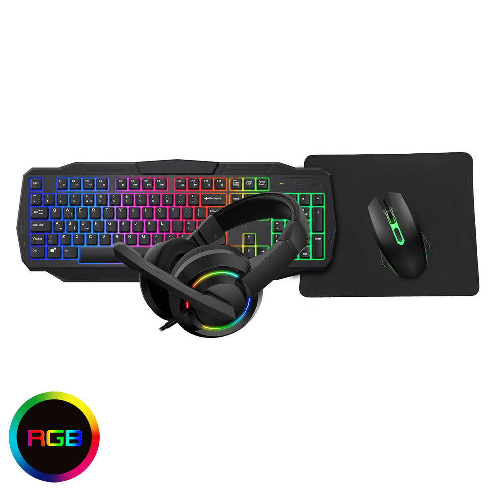 CIT Scorpion 4-in-1 Keyboard Mouse Headset Mouse Pad Combo Kit ...