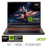 Acer Nitro V16 AI, AMD Ryzen 7, 16GB RAM, 512GB SSD, NVIDIA GeForce RTX 5060, 16 Inch Gaming Laptop, NH.QYXEK.005