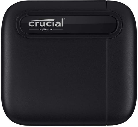 Crucial CT1000X6SSD9 X6 1TB Portable SSD – Up to 540 MB/s – USB 3.2 – External Solid State Drive, USB-C, Black