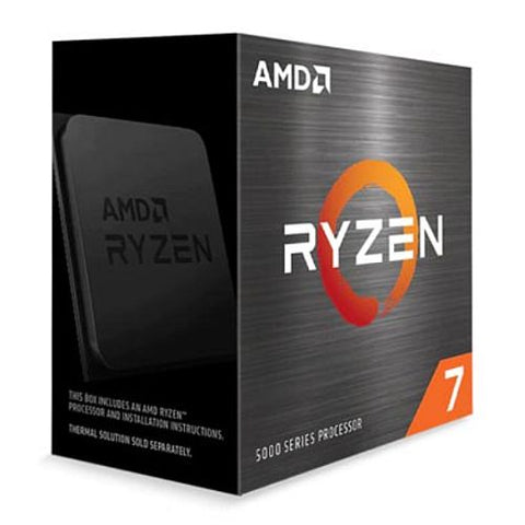 AMD Ryzen 7 5700X CPU, AM4, 3.4GHz (4.6 Turbo), 8-Core, 65W, 36MB Cache, 7nm, 5th Gen, No Graphics, NO HEATSINK/FAN
