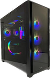 5000X BLACK RGB GAMING PC (READY TO GO, NEW)