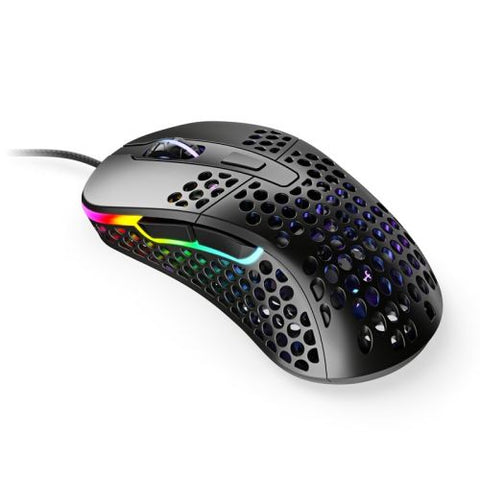XTRFY M42 Wired Optical Ultra-Light Gaming Mouse, USB, 400-16000 DPI, Omron Switches, Adjustable RGB, Modular Design, Black
