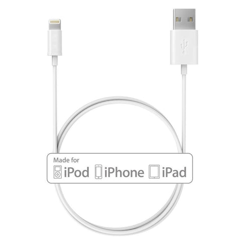 Apple Sync and Charge 1m USB Data Lightning Cable for iPhone 5/5S/6/6 Plus and iPad Air/Mini - Lightning Computers