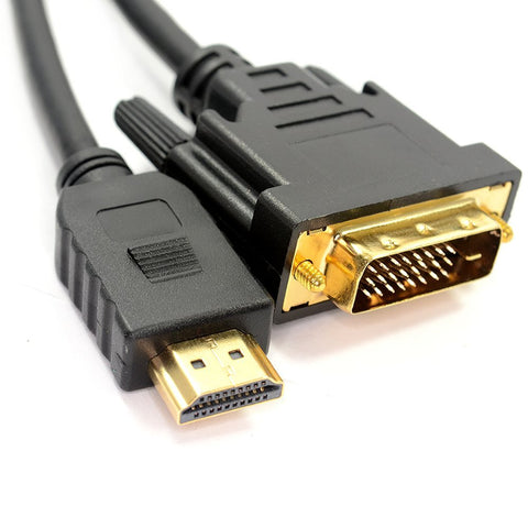 HDMI to DVI-D Cable, Male to Male 2 Metres - Lightning Computers