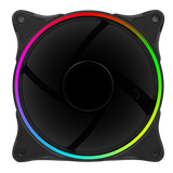 GameMax Mirage Rainbow RGB 120mm Fan 5V Addressable 3pin Header & 3pin M/B