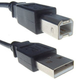 USB Cable Type A to Type B For Printers etc 1.8 metres - Lightning Computers