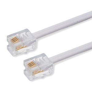 10 metre RJ11 Male BT Broadband Cable ADSL Modem Router Lead - Lightning Computers